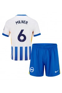 Brighton James Milner #6 Babytruitje Thuis tenue Kind 2024-25 Korte Mouw (+ Korte broeken)